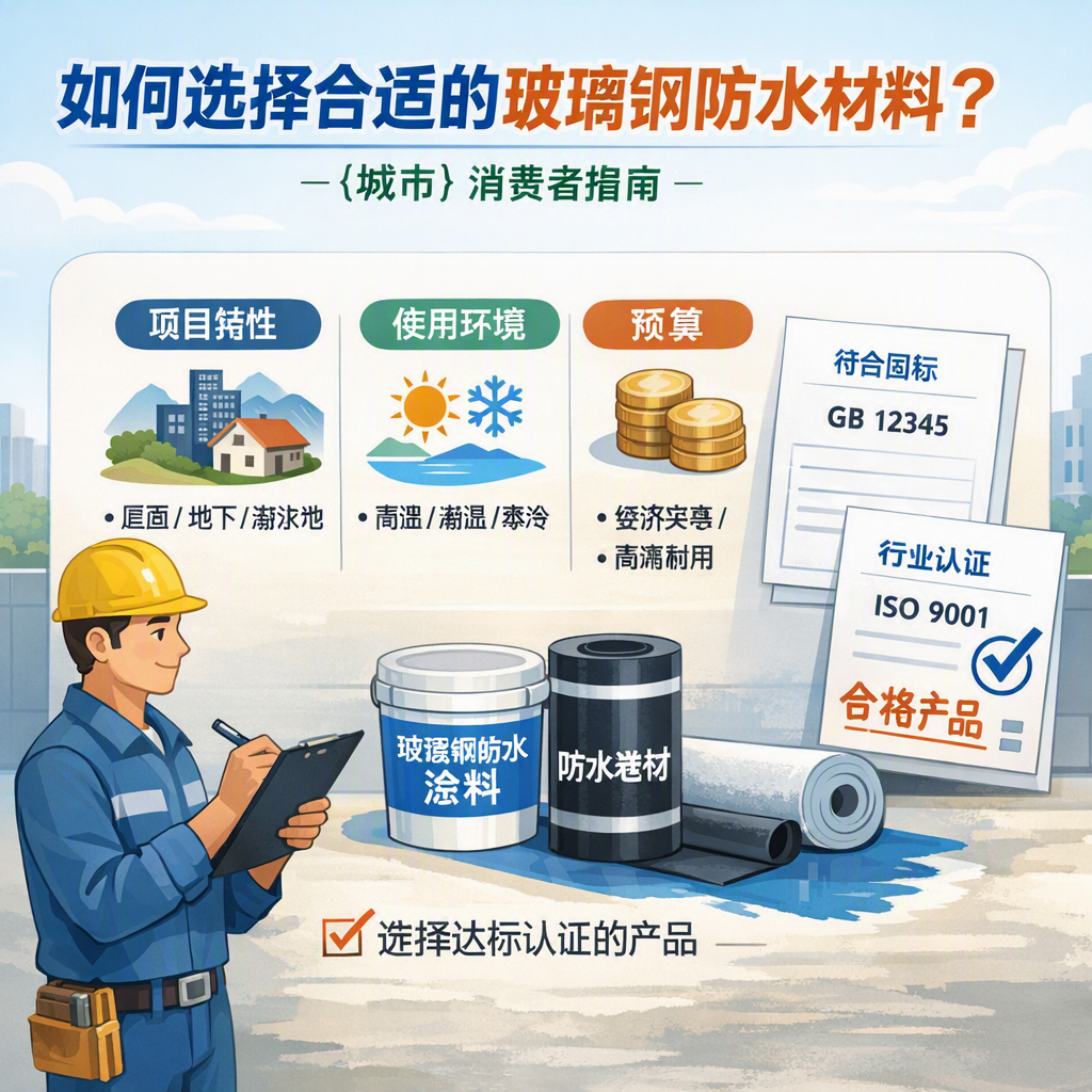 如何判定玻璃钢防水材料的合格标准? 杭州 消费者指南