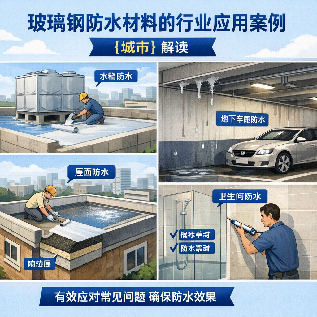 玻璃钢防水材料的行业应用案例,杭州解读